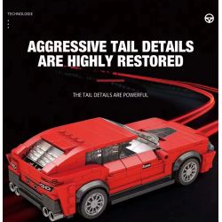 REOBRIX 689 non  SIÊU XE FERRARI bộ đồ chơi xếp lắp ráp ghép mô hình  FERRARI PUROSANGUE Kỹ Thuật Công Nghệ Cao Mô Hình Phương Tiện 416 khối