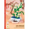 PEA LEAGUE 77123 non  NARCISSUS HƯƠNG THƠM THANH TAO bộ đồ chơi xếp lắp ráp ghép mô hình Flowers MARCISSUS Hoa 688 khối