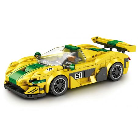REOBRIX 677 non  MCLAREN P1 GTR bộ đồ chơi xếp lắp ráp ghép mô hình Speed Champions Racing Cars Đua Xe Công Thức 368 khối
