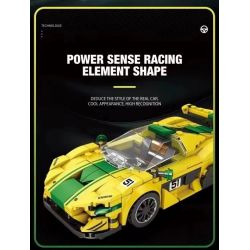 REOBRIX 677 non  MCLAREN P1 GTR bộ đồ chơi xếp lắp ráp ghép mô hình Speed Champions Racing Cars Đua Xe Công Thức 368 khối