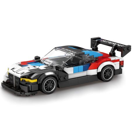 REOBRIX 672 non  XE M4 GT3 bộ đồ chơi xếp lắp ráp ghép mô hình Speed Champions Racing Cars BMW M4 GT3 Đua Xe Công Thức 385 khối