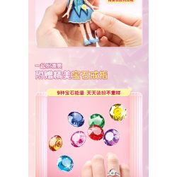 Enlighten 34014 Qman 34014 non  YUNA HỘP TRANG ĐIỂM KIM CƯƠNG SYMPHONY bộ đồ chơi xếp lắp ráp ghép mô hình Girl Con Gái