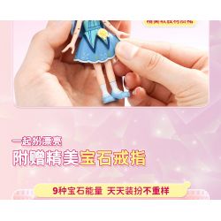 Enlighten 34014 Qman 34014 non  YUNA HỘP TRANG ĐIỂM KIM CƯƠNG SYMPHONY bộ đồ chơi xếp lắp ráp ghép mô hình Girl Con Gái