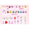 Enlighten 34014 Qman 34014 non  YUNA HỘP TRANG ĐIỂM KIM CƯƠNG SYMPHONY bộ đồ chơi xếp lắp ráp ghép mô hình Girl Con Gái