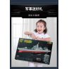 Enlighten 23015 Qman 23015 non  TÀU KHU TRỤC TYPE 055 1:258 tỷ lệ 1:258 bộ đồ chơi xếp lắp ráp ghép mô hình Tactical Espionage Action COMBAT ZONES Chiến Thuật Quân Sự 1721 khối