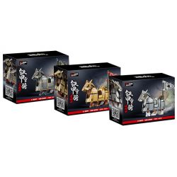 Decool 20688 Jisi 20688 non  THIẾT GIÁP TRỌNG KỴ 3 LOẠI KIM LÂN BẠC PHONG MỰC VÂN bộ đồ chơi xếp lắp ráp ghép mô hình Three Kingdoms COURAGE OF THE THREE KINGDOMS Tam Quốc Diễn Nghĩa