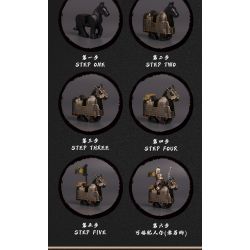 Decool 20688 Jisi 20688 non  THIẾT GIÁP TRỌNG KỴ 3 LOẠI KIM LÂN BẠC PHONG MỰC VÂN bộ đồ chơi xếp lắp ráp ghép mô hình Three Kingdoms COURAGE OF THE THREE KINGDOMS Tam Quốc Diễn Nghĩa