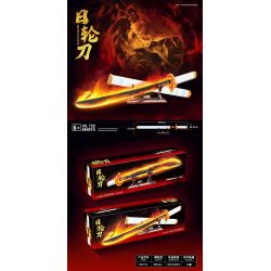 RENZAIMA 722 non  DAO BÁNH XE MẶT TRỜI YANZHU 1:1 tỷ lệ 1:1 bộ đồ chơi xếp lắp ráp ghép mô hình Kimetsu No Yaiba DEMON SLAYER Thanh Gươm Diệt Quỷ 806 khối