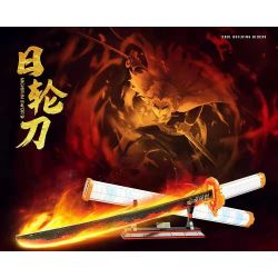 RENZAIMA 722 non  DAO BÁNH XE MẶT TRỜI YANZHU 1:1 tỷ lệ 1:1 bộ đồ chơi xếp lắp ráp ghép mô hình Kimetsu No Yaiba DEMON SLAYER Thanh Gươm Diệt Quỷ 806 khối
