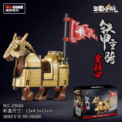 Decool 20688 Jisi 20688 non  THIẾT GIÁP TRỌNG KỴ 3 LOẠI KIM LÂN BẠC PHONG MỰC VÂN bộ đồ chơi xếp lắp ráp ghép mô hình Three Kingdoms COURAGE OF THE THREE KINGDOMS Tam Quốc Diễn Nghĩa