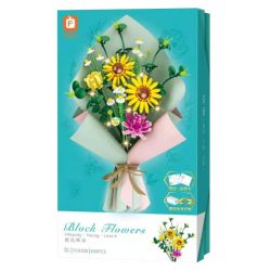 FORANGE FC8308 8308 non  NÓI CHUYỆN NHẸ NHÀNG NGÔN NGỮ ĐẸP bộ đồ chơi xếp lắp ráp ghép mô hình Flowers BLOCK FLOWERS Hoa 439 khối