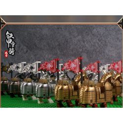 Decool 20688 Jisi 20688 non  THIẾT GIÁP TRỌNG KỴ 3 LOẠI KIM LÂN BẠC PHONG MỰC VÂN bộ đồ chơi xếp lắp ráp ghép mô hình Three Kingdoms COURAGE OF THE THREE KINGDOMS Tam Quốc Diễn Nghĩa