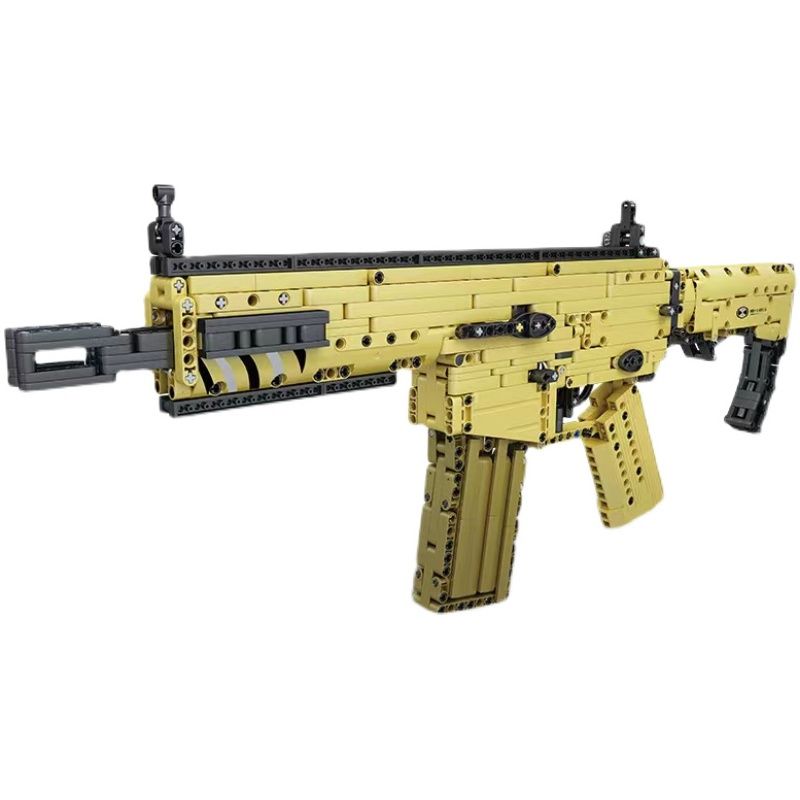 MouldKing 14015 Mould King 14015 non  SÚNG TRƯỜNG SCAR bộ đồ chơi xếp lắp ráp ghép mô hình Gun SCARRIFLE 1369 khối