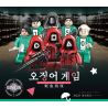 80123 non  MINIFIGURES TRÒ CHƠI MỰC 8 LOẠI bộ đồ chơi xếp lắp ráp ghép mô hình Movie & Game SQUID GAMES Phim Và Trò Chơi