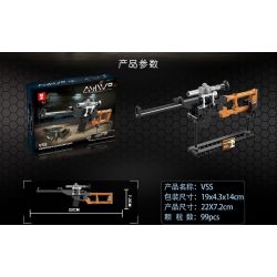 ZHEGAO QL0448 0448 non  MINIGUN 4 LOẠI QBZ VSS M762 AKM bộ đồ chơi xếp lắp ráp ghép mô hình MHWP Súng 407 khối