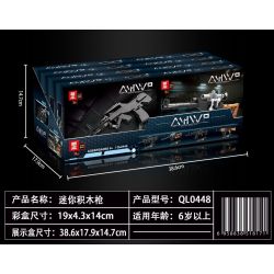 ZHEGAO QL0448 0448 non  MINIGUN 4 LOẠI QBZ VSS M762 AKM bộ đồ chơi xếp lắp ráp ghép mô hình MHWP Súng 407 khối