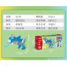 GUDI 40204 non  CHIẾN BINH KHỦNG LONG 5 KẾT HỢP bộ đồ chơi xếp lắp ráp ghép mô hình DINOSAUR GENERAL 434 khối