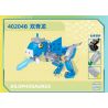 GUDI 40204 non  CHIẾN BINH KHỦNG LONG 5 KẾT HỢP bộ đồ chơi xếp lắp ráp ghép mô hình DINOSAUR GENERAL 434 khối