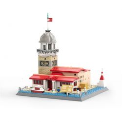 WANGE 5229 non  THÁP MAIDEN Ở ISTANBUL THỔ NHĨ KỲ bộ đồ chơi xếp lắp ráp ghép mô hình Buildings MAIDEN'S TOWER 903 khối