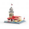 WANGE 5229 non  THÁP MAIDEN Ở ISTANBUL THỔ NHĨ KỲ bộ đồ chơi xếp lắp ráp ghép mô hình Buildings MAIDEN'S TOWER 903 khối