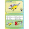 GUDI 40204 non  CHIẾN BINH KHỦNG LONG 5 KẾT HỢP bộ đồ chơi xếp lắp ráp ghép mô hình DINOSAUR GENERAL 434 khối