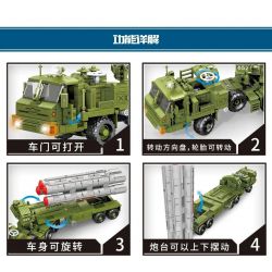 SHENG YUAN SY 1677 non  TÊN LỬA PHÒNG KHÔNG S-400 bộ đồ chơi xếp lắp ráp ghép mô hình Military Army SURVIVAL WARFARE S-400 AIR DEFENSE MISSILE Quân Sự Bộ Đội 1133 khối