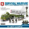 SHENG YUAN SY 1677 non  TÊN LỬA PHÒNG KHÔNG S-400 bộ đồ chơi xếp lắp ráp ghép mô hình Military Army SURVIVAL WARFARE S-400 AIR DEFENSE MISSILE Quân Sự Bộ Đội 1133 khối