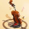 QIZHILE 90025 non  ĐÀN VI Ô LÔNG bộ đồ chơi xếp lắp ráp ghép mô hình Creator Expert VIOLIN Chuyên Gia Sáng Tạo
