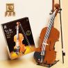 QIZHILE 90025 non  ĐÀN VI Ô LÔNG bộ đồ chơi xếp lắp ráp ghép mô hình Creator Expert VIOLIN Chuyên Gia Sáng Tạo