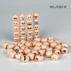 JT007A 007A JT007B 007B non  56 ĐẦU MINIFIGURE bộ đồ chơi xếp lắp ráp ghép mô hình Collectable Minifigures Búp Bê Sưu Tầm