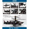 SHENG YUAN SY 1674 non  TRỰC THĂNG CÁ MẬP ĐEN bộ đồ chơi xếp lắp ráp ghép mô hình Military Army SURVIVAL WARFARE CHERNAYA AKULA Quân Sự Bộ Đội 533 khối