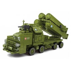 SHENG YUAN SY 1669 non  8 TỔ HỢP TÊN LỬA PHÒNG KHÔNG S300 bộ đồ chơi xếp lắp ráp ghép mô hình Military Army SURVIVAL WARFARE S300 AIR DEFENSE MISSILE Quân Sự Bộ Đội 842 khối