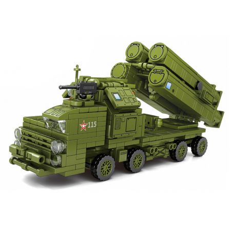 SHENG YUAN SY 1669 non  8 TỔ HỢP TÊN LỬA PHÒNG KHÔNG S300 bộ đồ chơi xếp lắp ráp ghép mô hình Military Army SURVIVAL WARFARE S300 AIR DEFENSE MISSILE Quân Sự Bộ Đội 842 khối