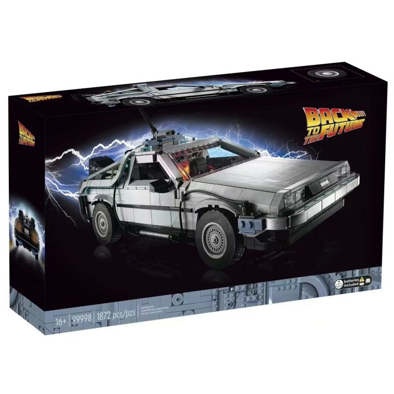 NOT  BACK TO THE FUTURE TIME MACHINE 10300 99998 T0300 0300 63006 xếp lắp ráp ghép mô hình QUAY LẠI CỖ MÁY THỜI GIAN TRONG TƯƠNG LAI Icons 1872 khối