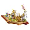 WEKKI 506173 non  CÔ BÉ LỌ LEM·THÀNH HIỆN THỰC bộ đồ chơi xếp lắp ráp ghép mô hình Disney Princess FAIRY TALE BOOK CINDERELLA Công Chúa 600 khối