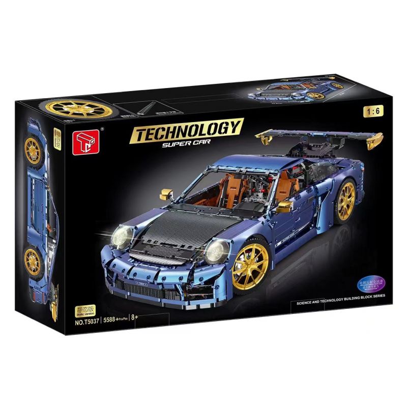 TA GAOLE T5037A 5037A T5037B 5037B non  PORSCHE 911 TỶ LỆ 1:6 tỷ lệ 1:6 bộ đồ chơi xếp lắp ráp ghép mô hình  Kỹ Thuật Công Nghệ Cao Mô Hình Phương Tiện 5588 khối