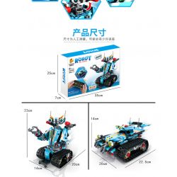 PanlosBrick 675001 Panlos Brick 675001 non  TECH MECHANIC CAR DIY LẬP TRÌNH ROBOT bộ đồ chơi xếp lắp ráp ghép mô hình 701 khối