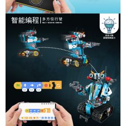 PanlosBrick 675001 Panlos Brick 675001 non  TECH MECHANIC CAR DIY LẬP TRÌNH ROBOT bộ đồ chơi xếp lắp ráp ghép mô hình 701 khối