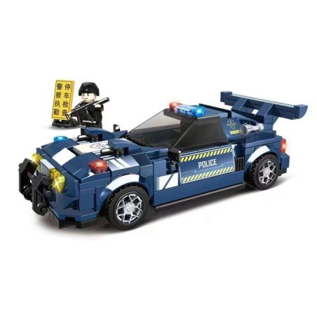 WOMA C5008 5008 non  BẢO VỆ ĐƯỜNG BỘ KIỂM TRA XE CẢNH SÁT bộ đồ chơi xếp lắp ráp ghép mô hình SWAT CORPS 367 khối