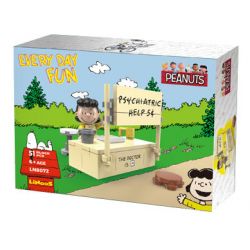 LINOOS LN8072 8072 non  BỆ HỒI MÁU CỦA LUCY bộ đồ chơi xếp lắp ráp ghép mô hình Movie & Game SNOOPY LUCY ADVICE BOOTH Phim Và Trò Chơi 51 khối