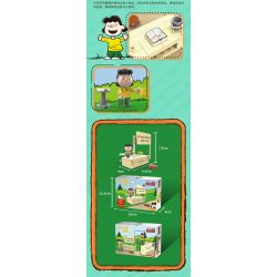 LINOOS LN8072 8072 non  BỆ HỒI MÁU CỦA LUCY bộ đồ chơi xếp lắp ráp ghép mô hình Movie & Game SNOOPY LUCY ADVICE BOOTH Phim Và Trò Chơi 51 khối