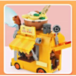 SHENZHEN RAEL ENTERTAINMENT 60005 non  ĐỪNG ĂN XE RAMEN VÔ ÍCH bộ đồ chơi xếp lắp ráp ghép mô hình 340 khối