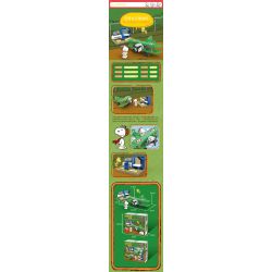 LINOOS LN8064 8064 non  CHUYẾN BAY CỎ bộ đồ chơi xếp lắp ráp ghép mô hình Movie & Game SNOOPY Phim Và Trò Chơi 185 khối