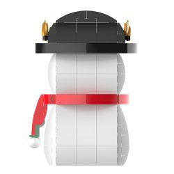 JAKI JK5110 5110 non  NGƯỜI TUYẾT CẮM BÚT bộ đồ chơi xếp lắp ráp ghép mô hình FUNDESK 230 khối