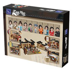 PANTASY 86221 non  SÂN SAU NHÀ TRỌ TONGFU bộ đồ chơi xếp lắp ráp ghép mô hình