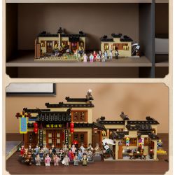 PANTASY 86221 non  SÂN SAU NHÀ TRỌ TONGFU bộ đồ chơi xếp lắp ráp ghép mô hình