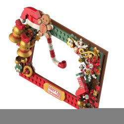 JAKI JK5107 5107 non  KHUNG ẢNH GIÁNG SINH bộ đồ chơi xếp lắp ráp ghép mô hình FUNDESK 163 khối