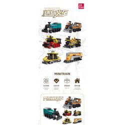 JIESTAR 58009 non  6 ĐOÀN TÀU NHỎ bộ đồ chơi xếp lắp ráp ghép mô hình Creator Sáng Tạo 466 khối