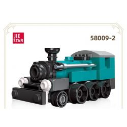 JIESTAR 58009 non  6 ĐOÀN TÀU NHỎ bộ đồ chơi xếp lắp ráp ghép mô hình Creator Sáng Tạo 466 khối