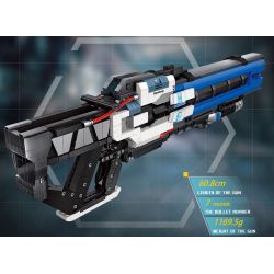 JIESTAR 58023 non  SÚNG TRƯỜNG XUNG HẠNG NẶNG bộ đồ chơi xếp lắp ráp ghép mô hình Gun HEAVY PULSE RIFLE 2283 khối